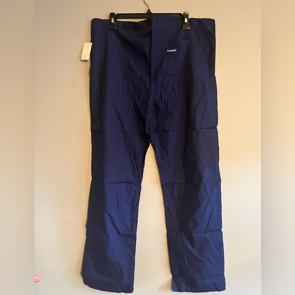 Landau essential navy blue reversible scrubs pants size SML - Picture 3 of 4